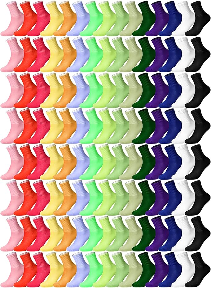 Calcetines para mujer, color sólido, 85% algodón
